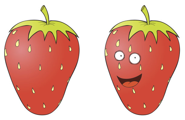 微笑的草莓图片下载
