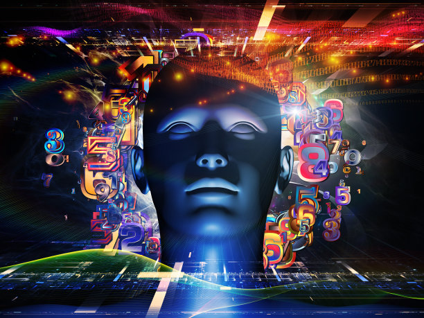 爆炸的数字科学图片下载