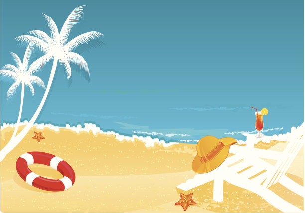 夏天的海滩图片下载