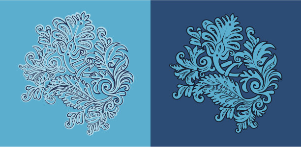 复古的碎花点缀图片下载