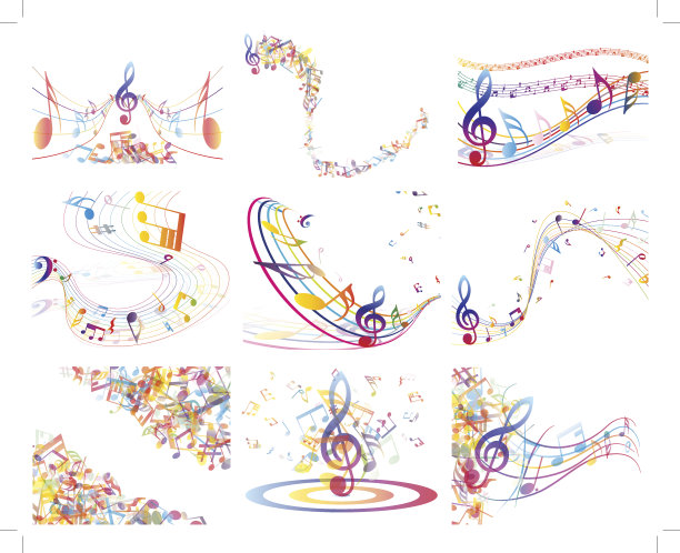 五彩缤纷的音乐图片下载