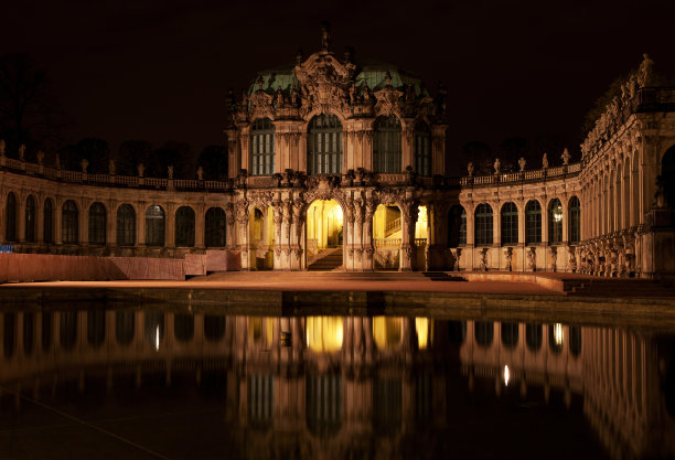 德累斯顿的兹温格， 沃尔帕维隆图片下载