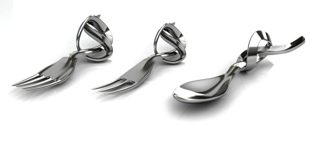两个叉子和一个勺子图片下载