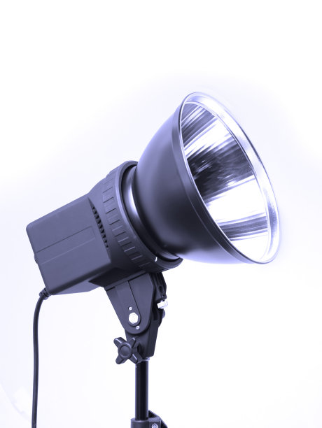 聚光灯在白色背景上图片下载