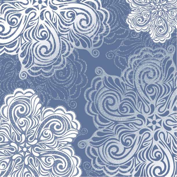 雪花涂鸦圣诞背景图片下载