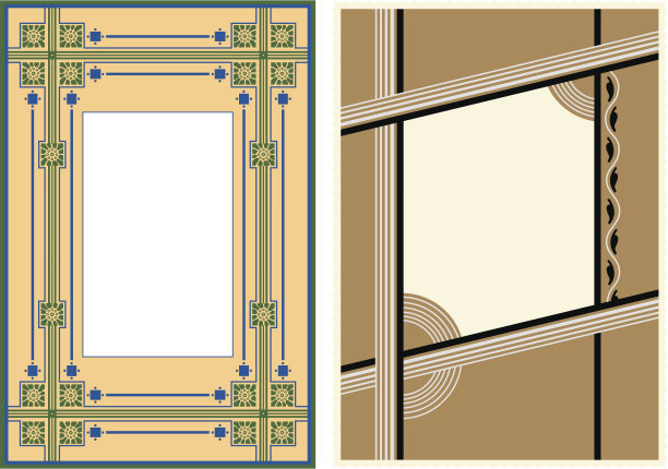 两个老式相框图片下载
