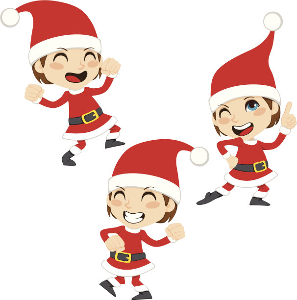 圣诞老人跳舞图片下载