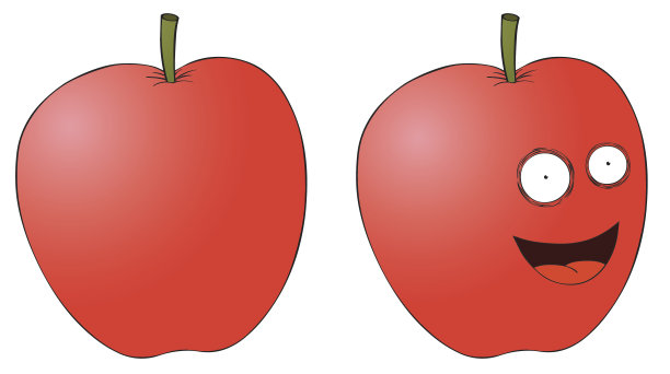 微笑的苹果图片下载