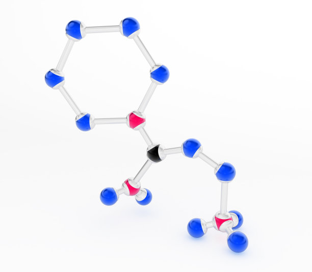 分子模型，站立构造图片下载