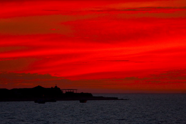 太平洋日落图片下载