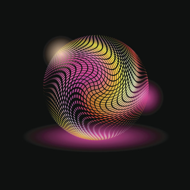 抽象魔法色球图片下载