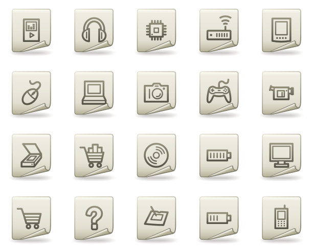 电子网页图标，文档系列图片下载