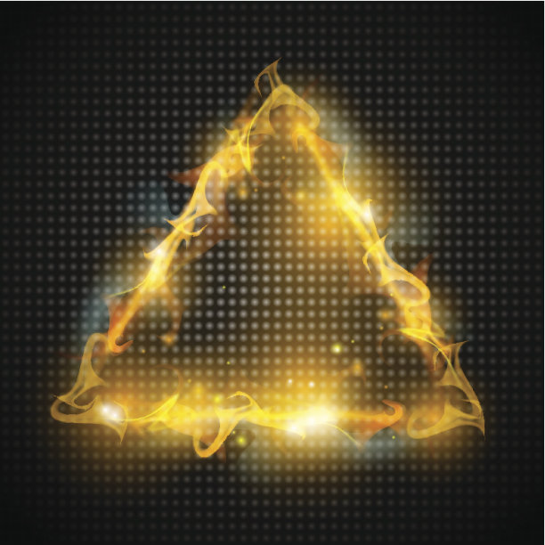 火三角形背景图片下载