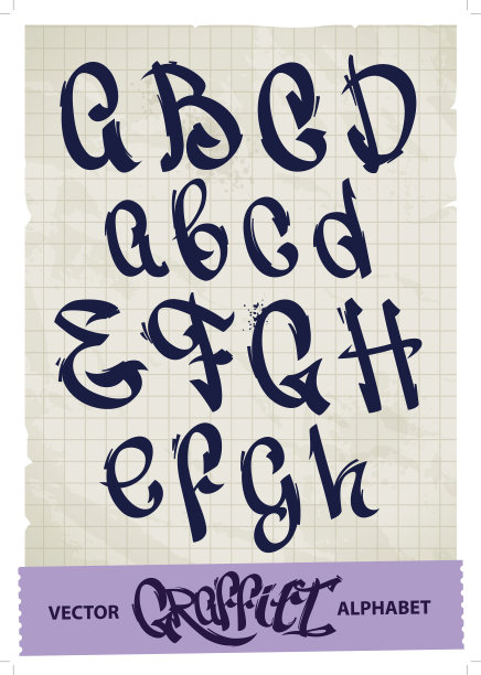 涂鸦字母图片下载