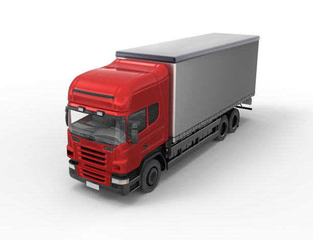 红色的卡车图片下载