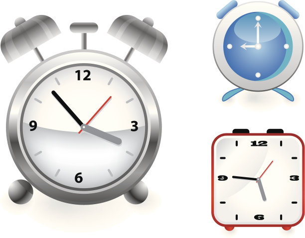 一组矢量闹钟图片下载