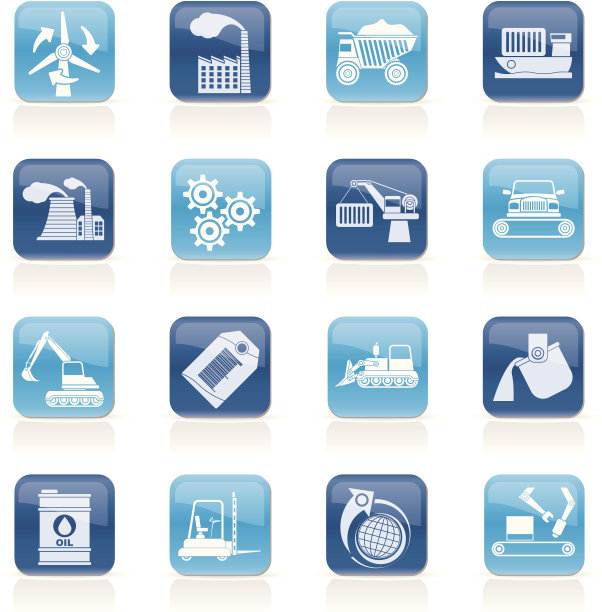 不同类型的商业和行业图标图片下载