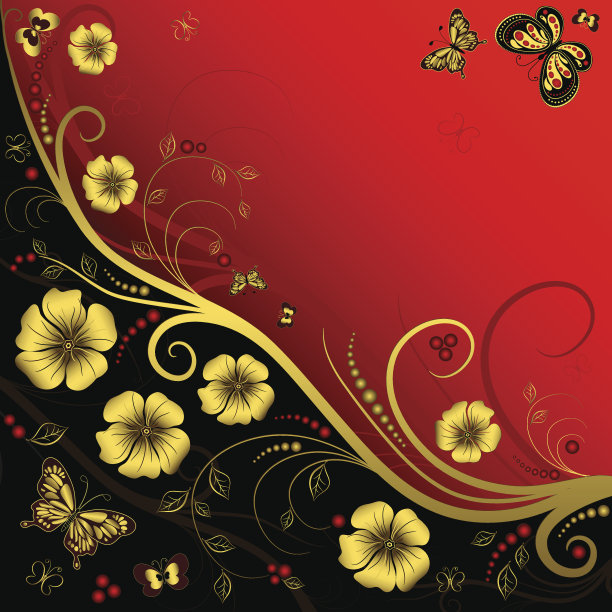 装饰花卉框架图片下载