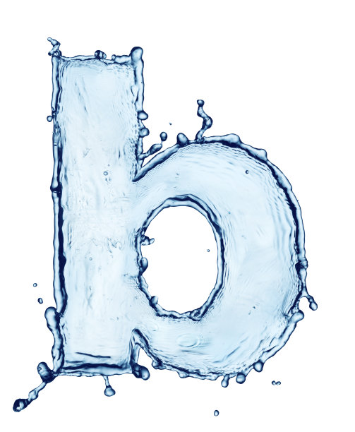 水花以字母的形式溅起图片下载