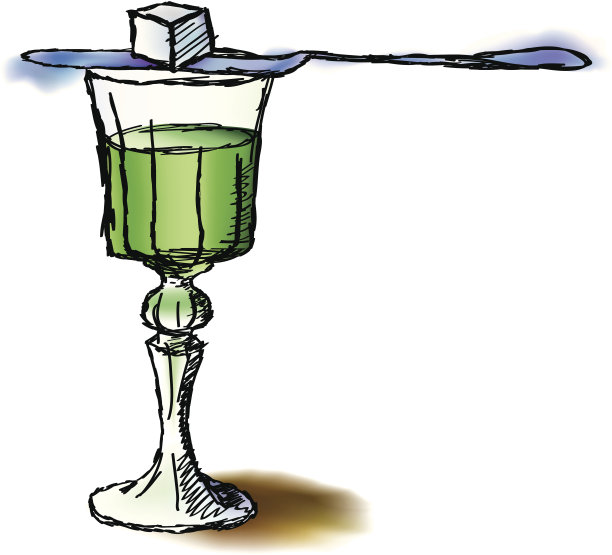 一杯苦艾酒图片下载