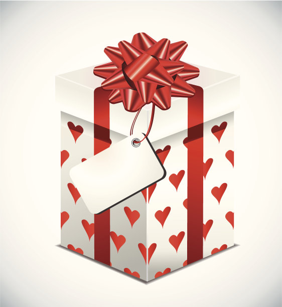 红蝴蝶结礼盒图片下载