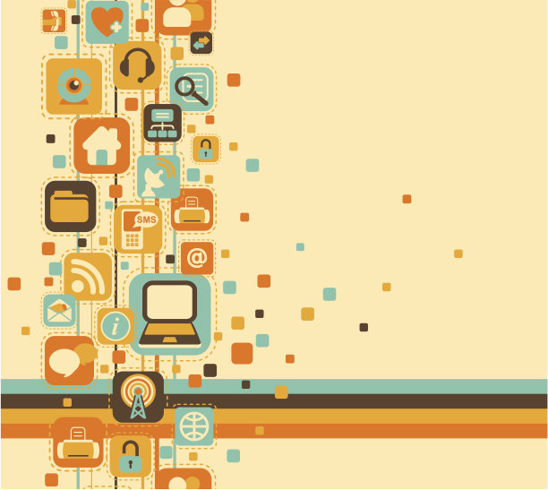 Web图标的抽象组成图片下载