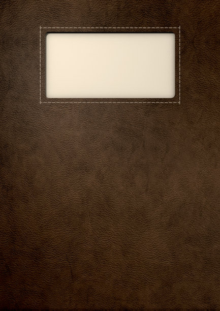 棕色皮革与嵌入标签图片下载