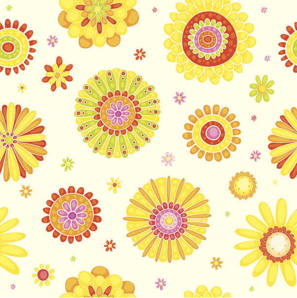 美丽的图案与抽象的花图片下载