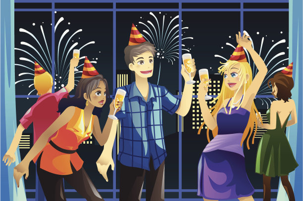 新年庆祝会图片下载