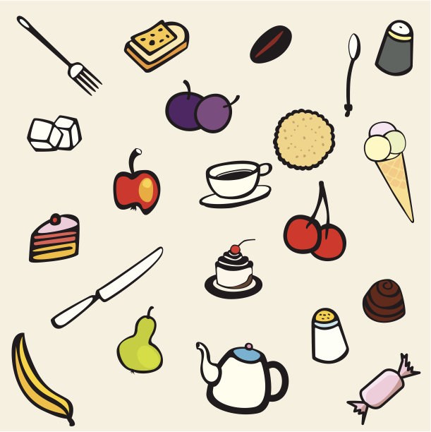 食物和餐具图片下载