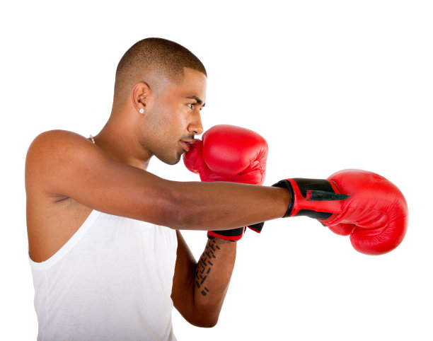 西班牙拳击用手套打图片下载