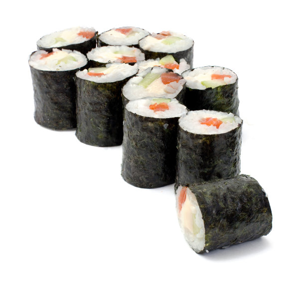 三文鱼和加州芝士寿司卷图片下载