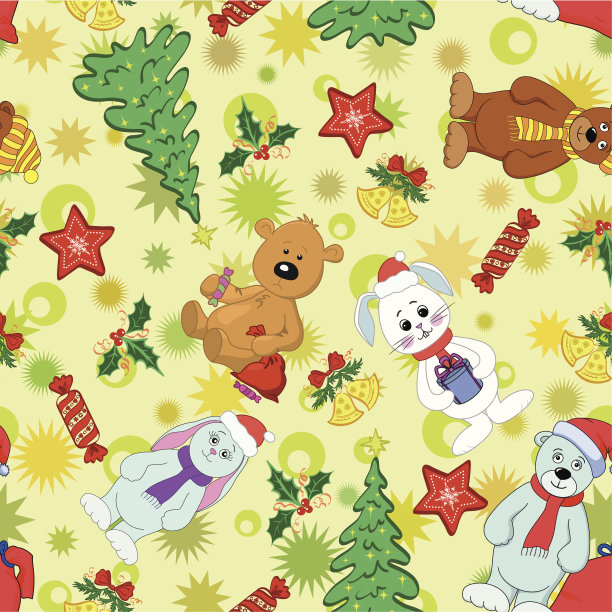 圣诞节无缝的背景图片下载