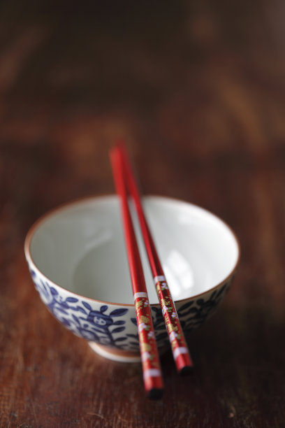 亚洲碗和筷子图片下载