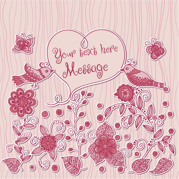 以鸟和心为背景图片下载