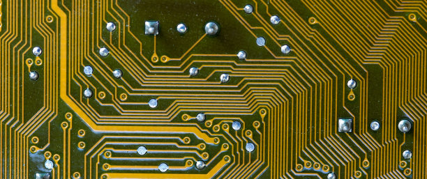 特写电脑微型电路板图片下载