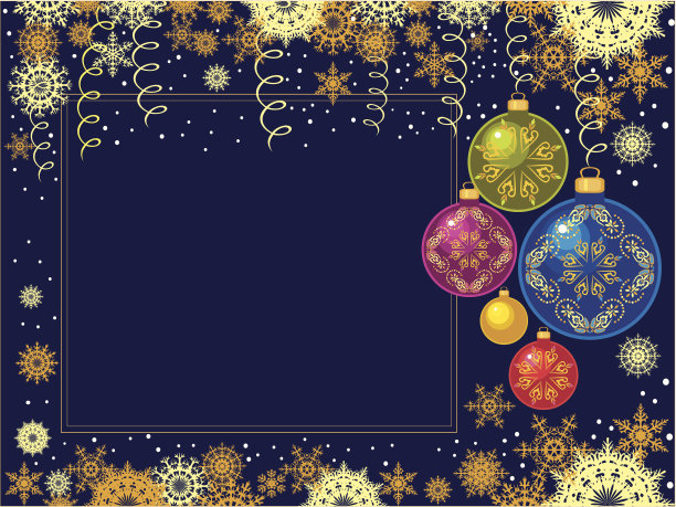 圣诞舞会明信片图片下载