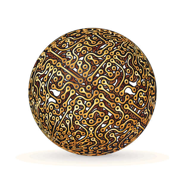 电路板的星球图片下载