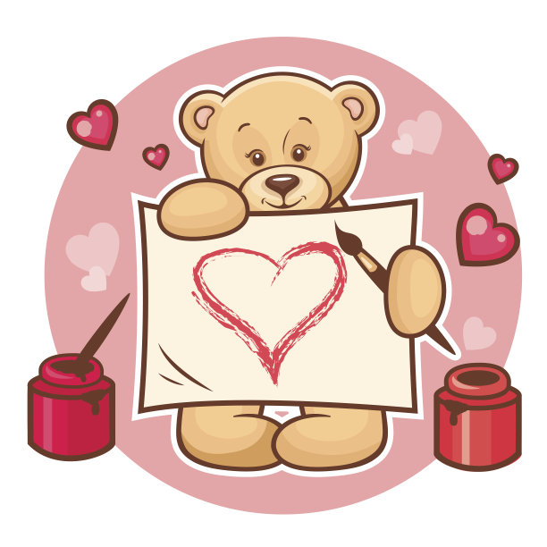 带记号的情人泰迪图片下载