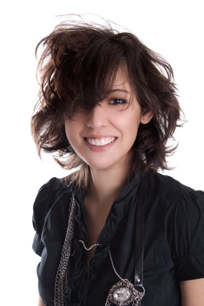 美丽的年轻女子微笑着图片下载