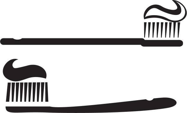 牙刷和牙膏的插图图片下载