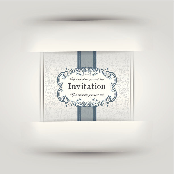 纸缝邀请函图片下载