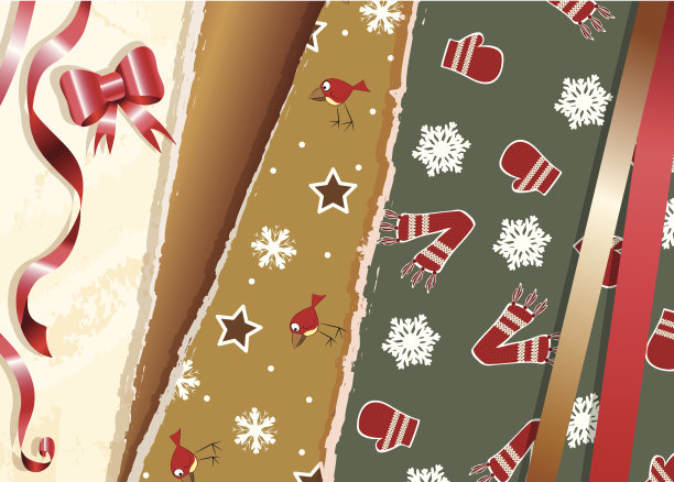 圣诞纸和装饰品图片下载