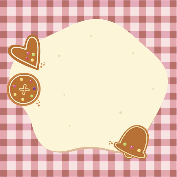 圣诞空白背景与面团和饼干图片下载