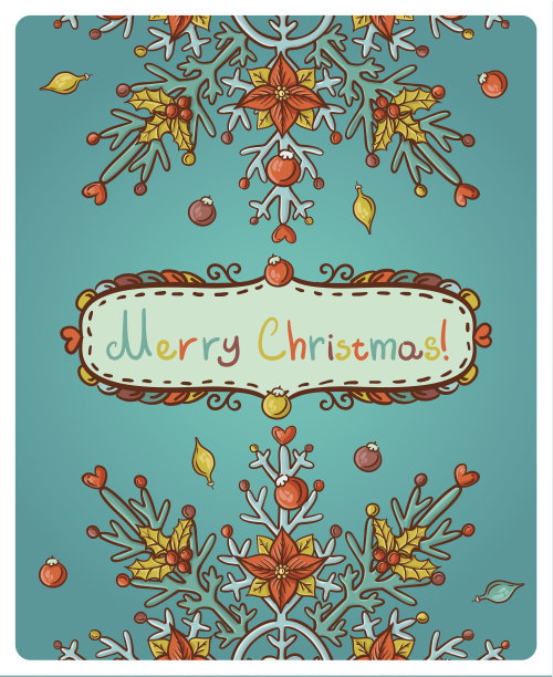 圣诞快乐邀请卡图片下载