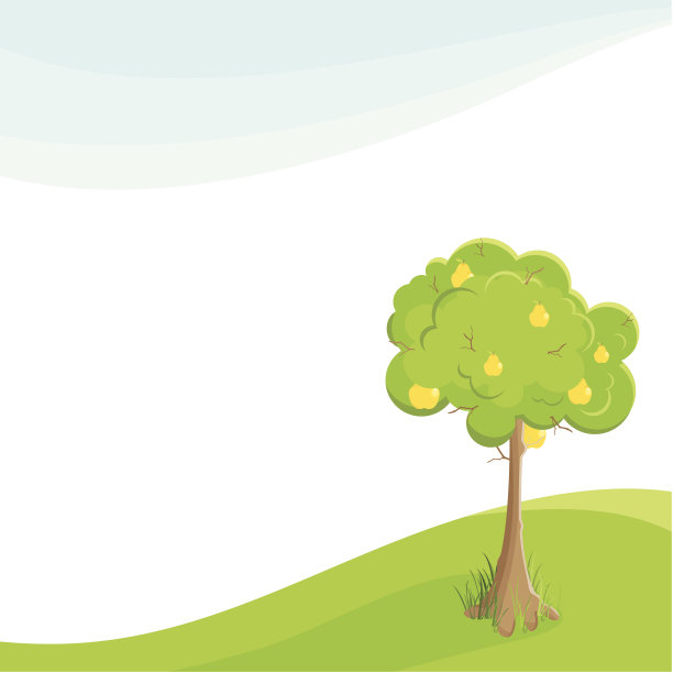 向量梨树图片下载