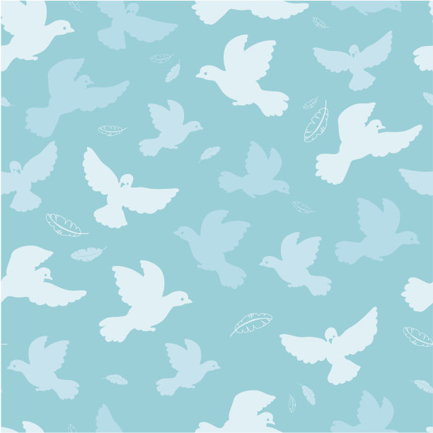 飞鸽无缝背景图片下载