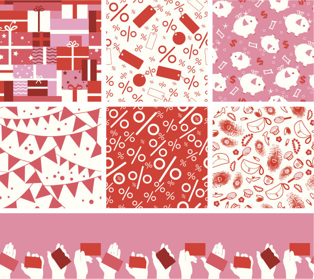 七套购物和销售无缝模式图片下载