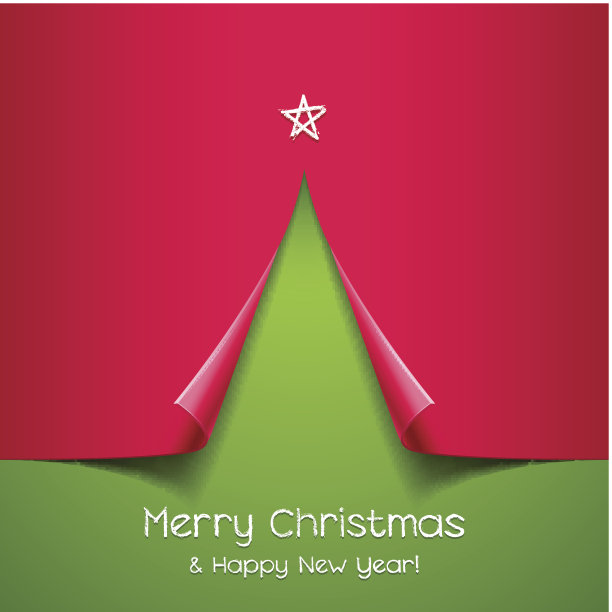 纸做的圣诞树图片下载