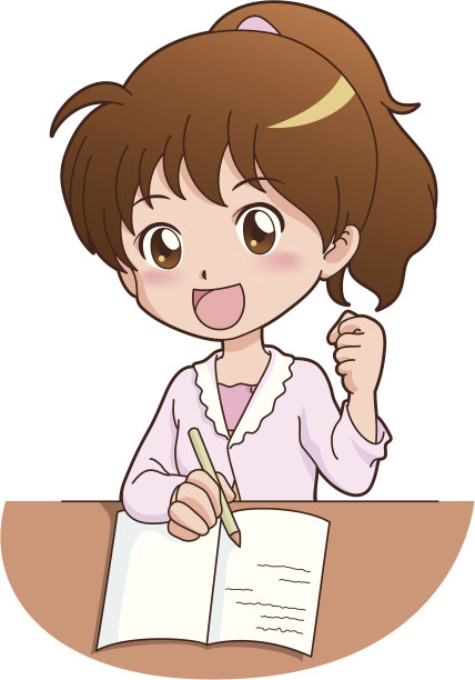 拿着铅笔的女人素材图片